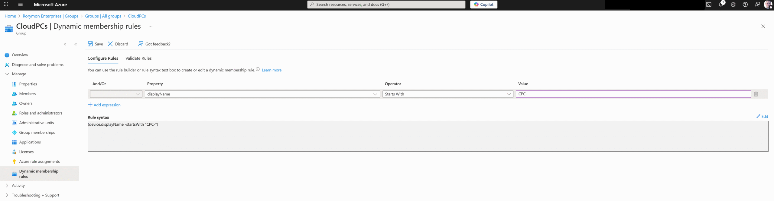 DynamicGroups