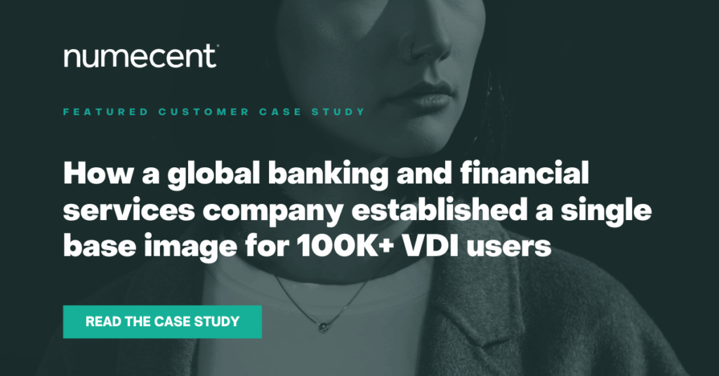 Case study on reducing storage consumption by achieving a single golden image