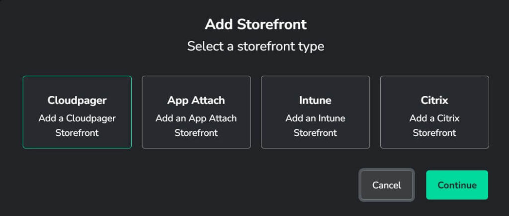 Storefront options in Cloudpager - May 2026